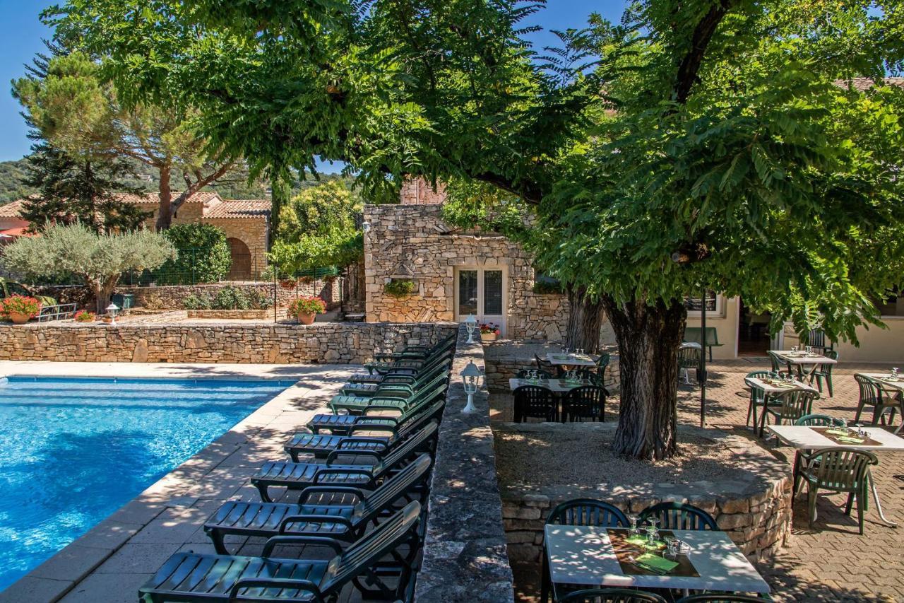 Logis Hotel Restaurant L'Escarbille Saint-Martin-dʼArdèche Екстериор снимка